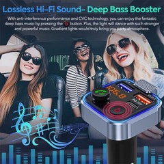 Bluetooth Car FM Transmitter MP3 Player Hands free Radio Adapter Kit USB Charger