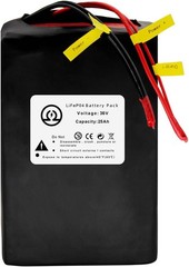 BtrPower 36V Battery Pack 25Ah Lithium LiFePO4 for Bicycle Motor E_Bik,e 50A BMS