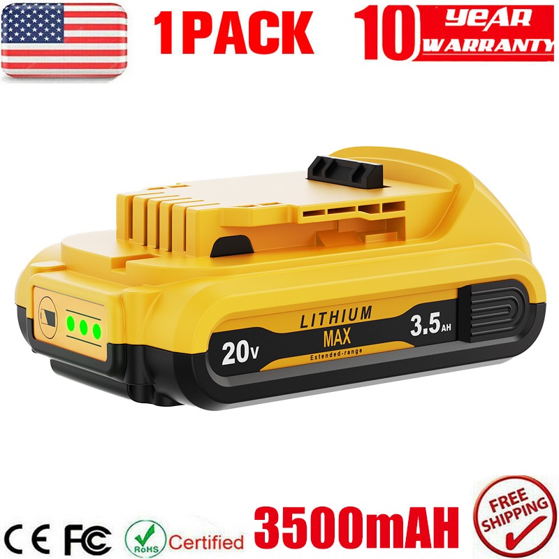 20V FOR DEWALT 20 Volt MAX Lithium-Ion Battery / Charger DCB203 DCB206-2 DCB207