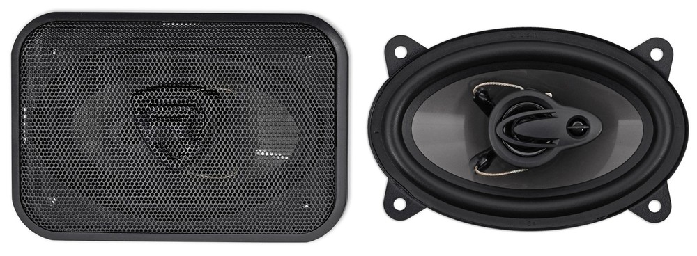 Pair Rockville RV46.3A 4×6″ 3-Way Car Speakers 500 Watts/70 Watts RMS CEA Rated