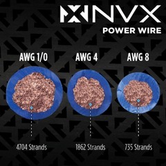 NVX VSW104v2 10″ Subwoofer w/ Rockford Fosgate R2-500X1 Mono Amplifier Bundle