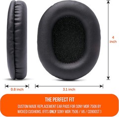 Replacement Ear Pads For Sony MDR-7506 MDR-V6 MDR-CD 900ST Headphones Cushion US