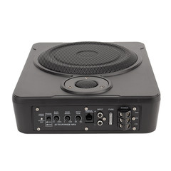 600W Slim Under-Seat Subwoofer Powered Car Truck Sub w/ Amplifier Speaker 8 “