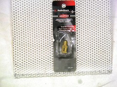 RadioShack Adapter Screw-On F-Connector Female/Push On F-Connector Male 278-291