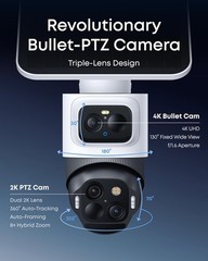 eufy eufyCam S4 Security Solar Camera Wireless Outdoor 4K UHD Color 360 Pan/Tilt