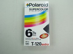 VTG Polaroid Supercolor Videocassette T-120 Extra 6.5 Hours 30 Minutes Extra New