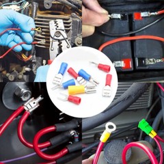 102/300X Assorted Insulated Spade Electrical Wire Connectors Crimp Terminals Kit