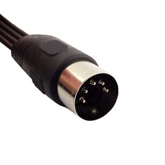 50cm MIDI DIN 5 Pin Male Plug to 4x 3.5mm 1/8″ Jack Mono AUX Audio Adapter Cable