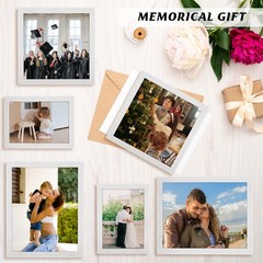 JDZIVTOP 9×11 Frame Rustic White, Distressed 11×9 Picture 9x11in, White