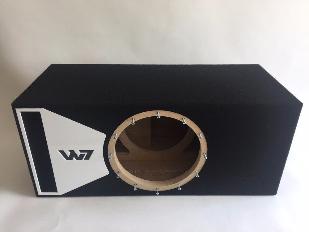 JL Audio 12w7AE ported sub box SPECIAL EDITION with white plexi port trim