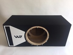 JL Audio 12w7AE ported sub box SPECIAL EDITION with white plexi port trim