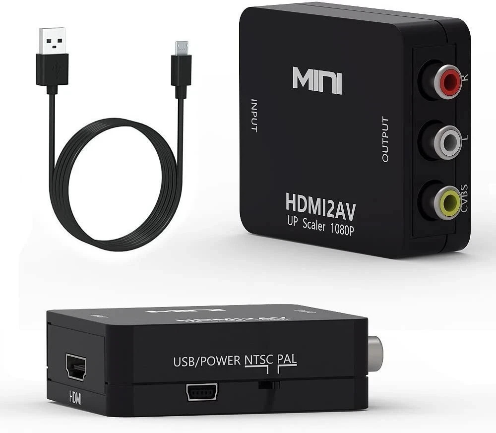 HDMI To RCA AV Adapter Converter Cable CVBS 3RCA 1080P Composite Video Audio