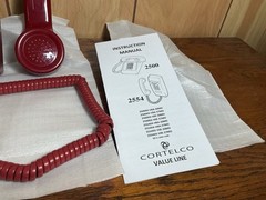 Cortelco 2554-MD-RD 255447-VBA-20M D Wall Valueline Red! Office! Emergency! 2554