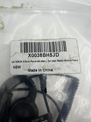 (QTY 2) UAYESOK 3.5mm Receive/Listen Only Earpiece C Shape for Ham Radio