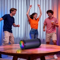 3600W Portable 4″ Woofer Bluetooth Speaker Stereo Sound Audio System w/ Strip FM