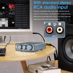 Mini 2.0 Channel Digital Amplifier Class D Stereo Desktop Audio Amp 100W+100W