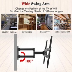 32-65 Inch Full Motion TV Wall Mount Bracket Tilt 32 36 42 46 50 55 65″ LED LCD