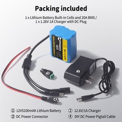 12V 24V Rechargeable Lithium-ion Battery For DIY Projects