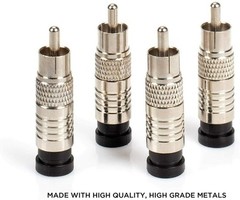 RCA Compression Connector for RG6 Coaxial Cable 10 Pack