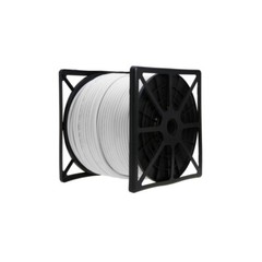 18AWG RG6 Quad Shield Outdoor Coaxial Cable for Satellite TV 500ft/1000ft White