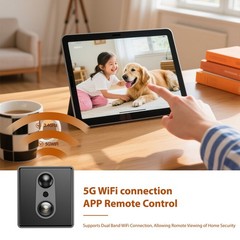 2026 5G Mini HD Security Camera – 100 Days Battery, Night Vision, Motion Detecti