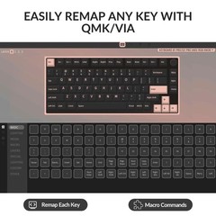 Keyboard 81 Pro Wireless 75% Mechanical Keyboard – Full Aluminum Body, QMK