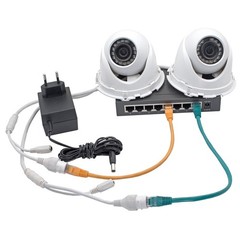 1 Female to 6 Male DC Power Splitter Cable, 5.5mmx2.1mm 1 to 6 Way Splitter Cord