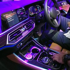 10M RGB 8 in 1 RGB Car Atmosphere Interior LED Guide Fiber Optic Ambient Light