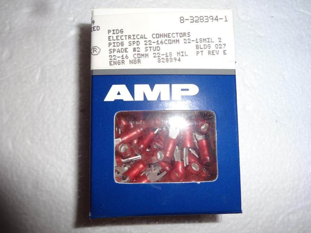 AMP Terminals SPADE 22-16 #2 PART# 8-328394-1 BOX OF 100