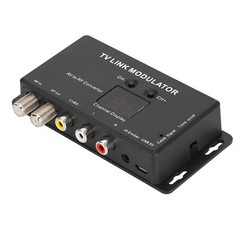 UHF TV LINK RF Modulator AV to RF Video Converter Adapter IR CATV PAL NTSC