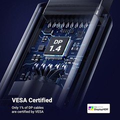 UGREEN Braided Display Port 1.4 Cable [VESA Certified] 8K@60Hz+4K@240Hz 32 Gbps