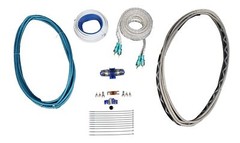Rockville RMWK8 8 AWG Gauge Waterproof Marine Amplifier/Amp Install Wire Kit