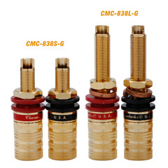 4pcs CMC 838 Pure Copper Conductor Long Short Binding Post HIFI Speaker Terminal
