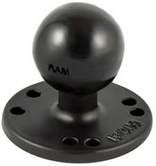 RAM-202U RAM 2.5″ Round Base with AMPS Hole Pattern and 1.5″ Rubber Ball
