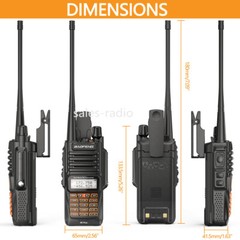 Waterproof Walkie Talkies Baofeng UV-9R Plus Dual Band VHF/UHF FM Two-Way Radios