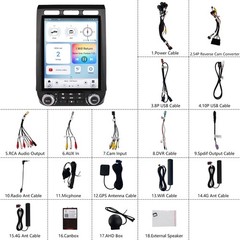 LINKSWELL GEN 6 “T” Style Radio for 2015-2022 Ford F-Series Carplay Android Auto