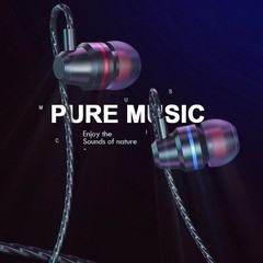 Headphone USB-C Wired HiFi Stereo Bass Earbuds With Mic