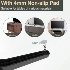 Durable ABS TV Stand Legs Replacement for Selected LG Televisions – Modern Black
