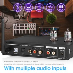 HiFi Bluetooth Tube Preamp S/PDIF USB DAC Speaker Receiver D/A Audio Converter