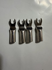 cardas banana to spade speaker adapter 1/4 inch 4pcs (new) msrp $144