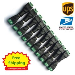 20 Pairs Male Female DC Power Connector Jack Plug 5.5×2.1mm for LED Strip Lights