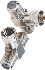 Coaxial Cable Splitter, TV Splitter 2 in 1 Out 2-Pack F Type RG6 Male to 2 F Fem