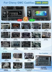 For Chevy C/K Silverado GMC 1995-2005 Apple Carplay Car Stereo Radio GPS 1.5 Din