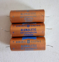 General Electric Vintage Fender Amp Capacitors 1960s-70s 20uf 500VDC (3)