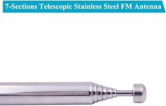 Plug-and-Play Telescopic FM Antenna, 75 Ohm, Perfect for Home Theater Systems