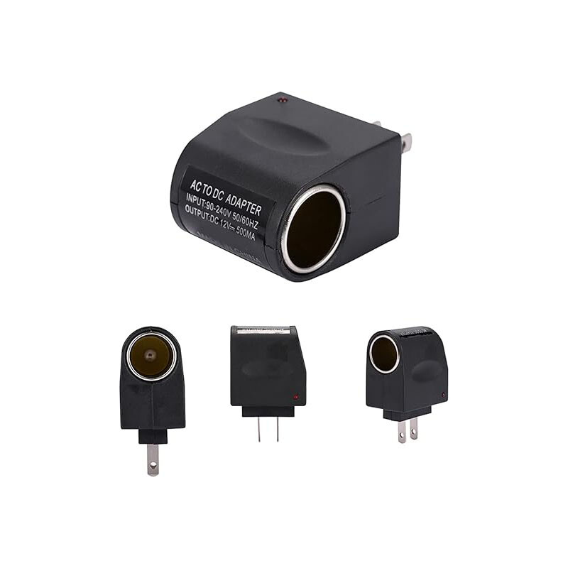 110V – 240V AC Plug To 12V DC Car Cigarette Lighter Converter Socket Adapter Lot