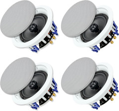 6.5 Inch 640 Watts Ceiling Speakers 2 Way Flush Mount Passive for Office,Kitchen