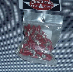 Z&F Disconnect Female 20-18 AWG RED 2.8 x 0.8m Tab Size Partially PVC Insulated