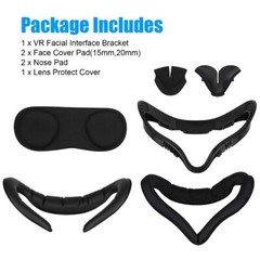 6IN1 Accessories Kit for Oculus Quest 2 VR Eye Face Cover Cushion PU Leather Pad