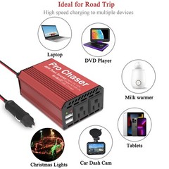 400W Power Inverters for Vehicles – DC 12v to 110v AC Car Inverter Converter